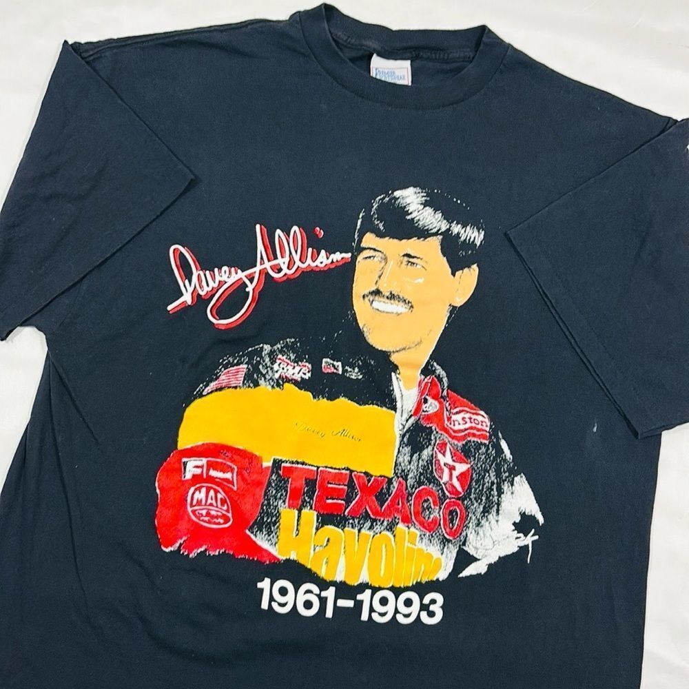 Vintage 1993 Davey Allison NASCAR Tribute Short Sleeve Shirt